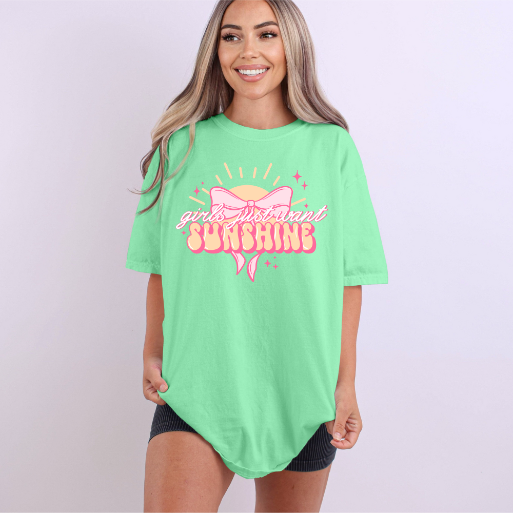 Girls Just Want Sunshine Tee image 0
