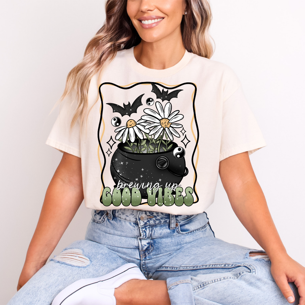 Brewing Up Good Vibes Tee image 0