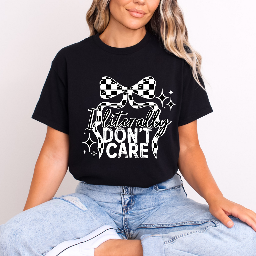 I Literally Don't Care Tee image 0