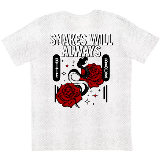 Snakes Will Always Bite Back Tee image 0