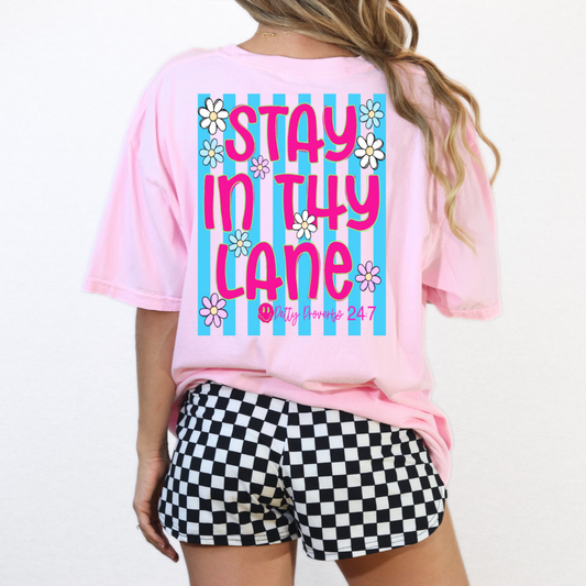 Stay In Thy Lane Smiley Tee