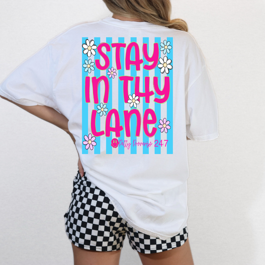 Stay In Thy Lane Smiley Tee