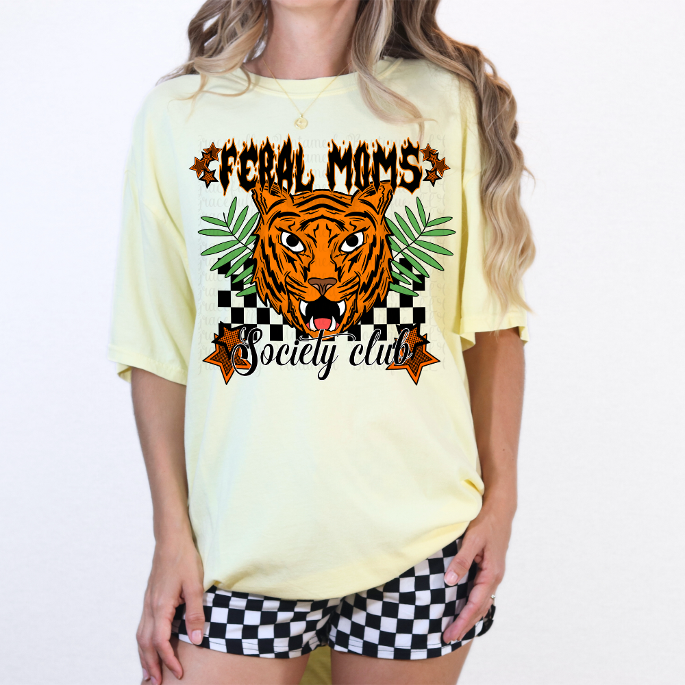 Feral Moms Society Club Tee image 0