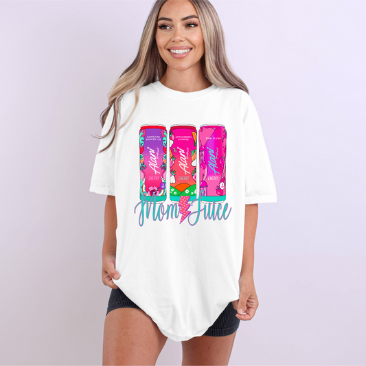 "Mom Juice" Alani Nu Shirt | Funny Mom Life Energy Drink Tee | Cute Gift for Her | Comfort Colors Style